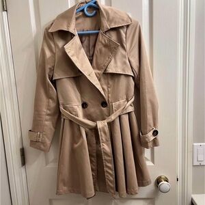 Women's Tan Trench Coat